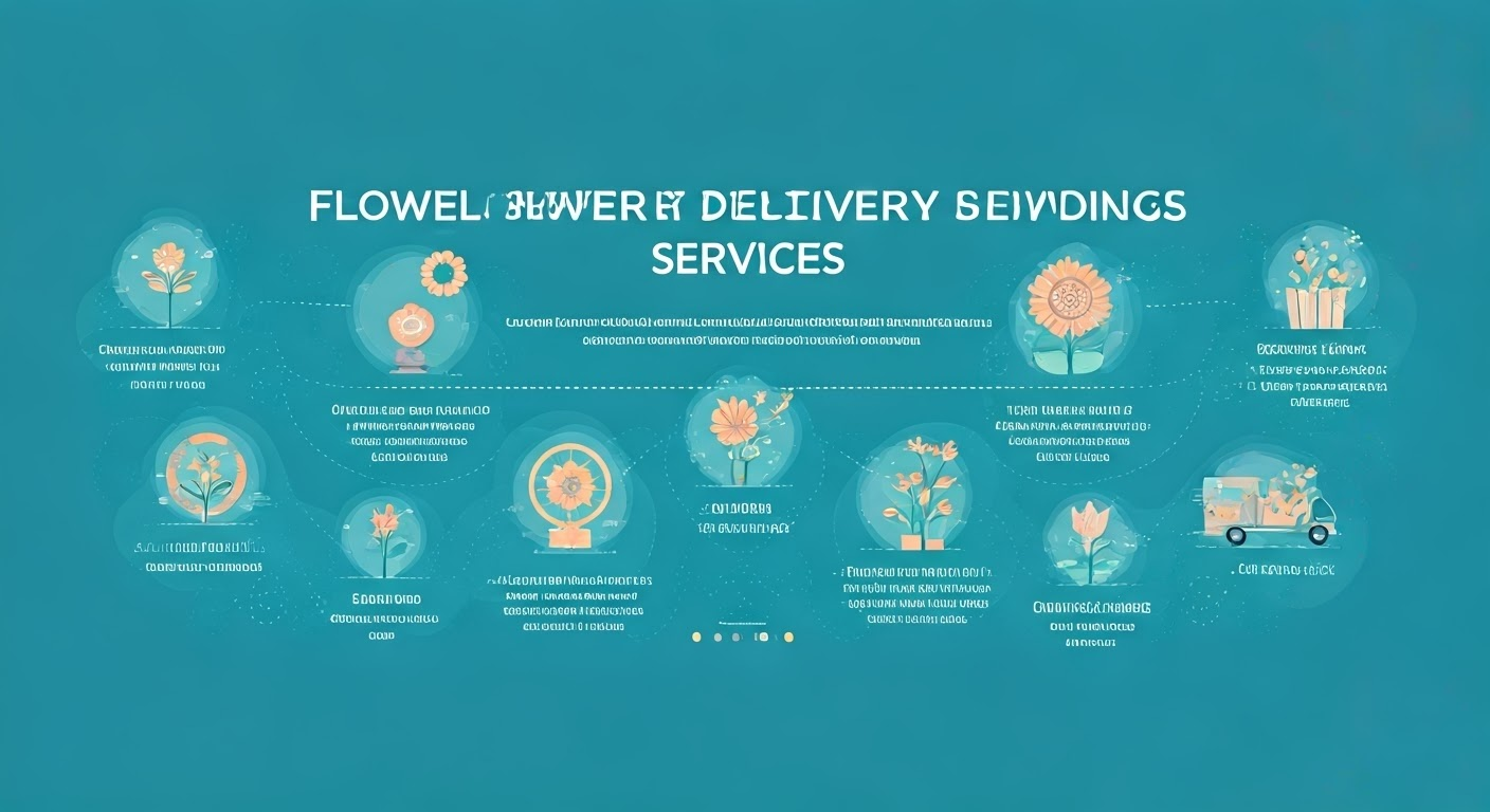 Infographic on flower delivery key takeaways