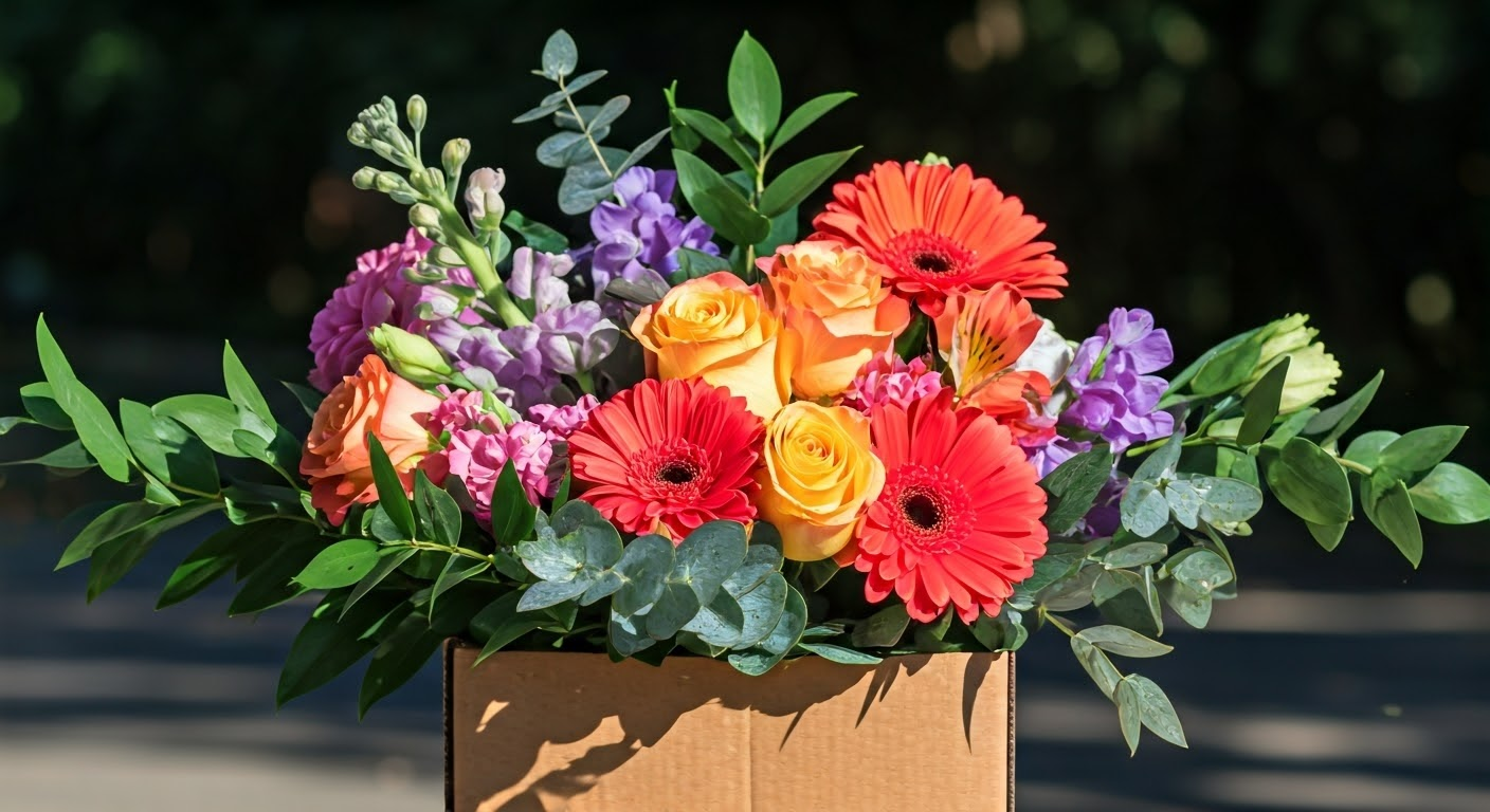 Colorful bouquet delivery in Callan